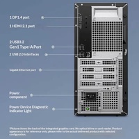 Ordinateur de bureau Dell ECT1250 Tower, processeur Intel Core i3/i5/i7 de 13e génération, 8 Go/16 Go de RAM DDR5, SSD 512 Go/1 To, Windows 11 Pro, Wi-Fi, ordinateur de bureau