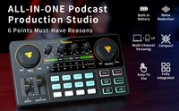 Table de Mixage Audio MAONOCASTER pour Podcast, Interface Audio Studio d'Enregistrement Portable Tout-en-un, Carte Son Externe pour Live