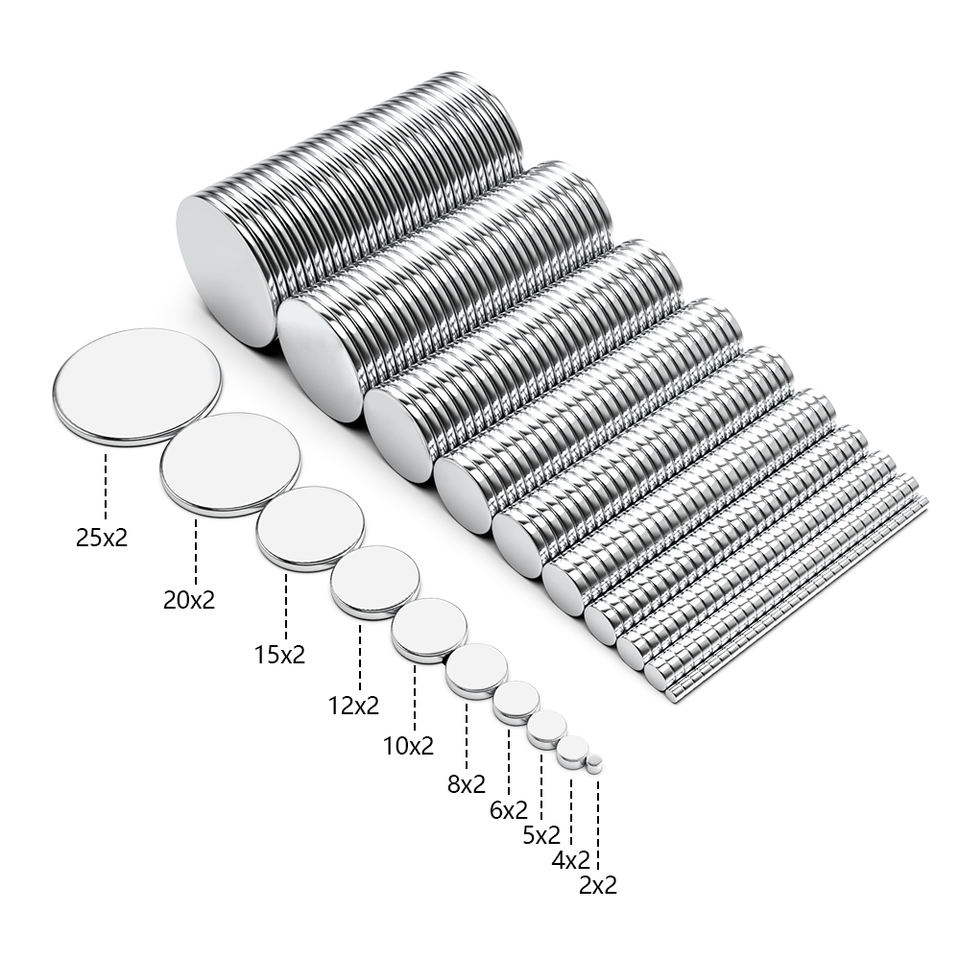 Mini-Magnete D2mm X H1mm – Neodym N52 Supermagnet, Wählbar 10–500 Stück