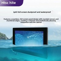 PC tout-en-un industriel à écran tactile HT-2700, écran large, capacité de montage mural, personnalisable, 0 Go de disque dur, en stock, I3