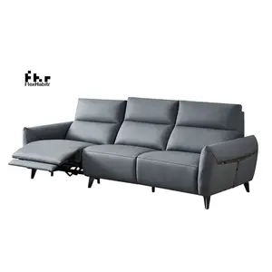 Luxo italiano couro canto sofá i forma secional sofá sala de estar luxo sofá