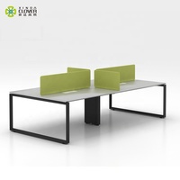 Bureau modulable moderne personnalisé en acier inoxydable, station de travail, bureau nordique