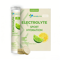 Comprimés effervescents électrolytiques saveur citron et citron vert, boisson énergétique d'hydratation sportive, supplément portable, vente en gros OEM