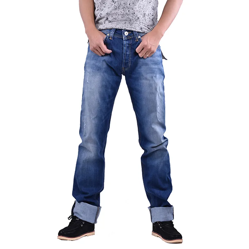 OEM оптовая горячая Распродажа США международный бренд новый стиль трейдер компания грязные Длинные мужские джинсы заводская цена