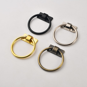 European Style Round Cabinet Handles Zinc Alloy Antique Bronze Black <b>Gold</b> Silver <b>Drawer</b> Door Hardware Ring <b>Pulls</b> - Product Image 1