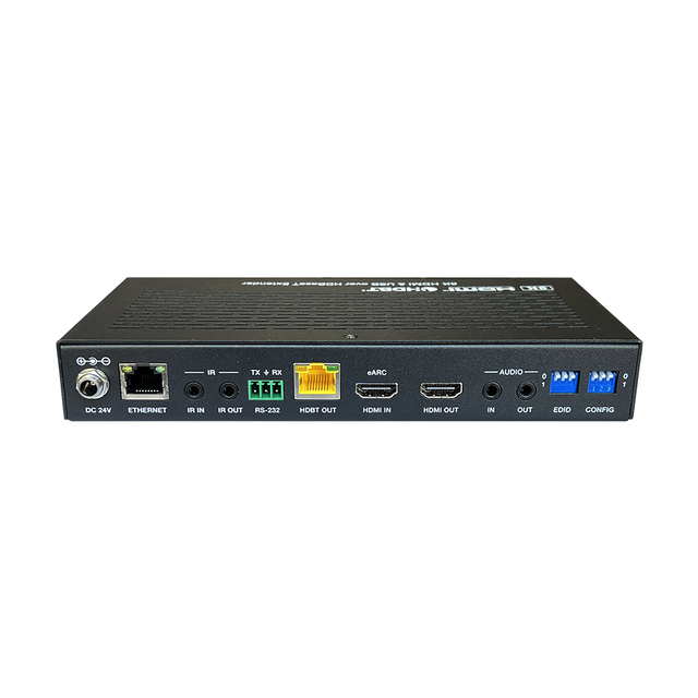 8K HDBaseT 3.0 for 2.1 HDCP 2.3 Extender with EARC USB 2.0 RS232 IR Ethernet Over CAT6A 90m 40Gbps