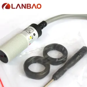 LANBAO m18 أسطواني الكهروضوئي التبديل أسطواني كهروضوئية مستشعر القرب من أجل الكشف عن الأجسام