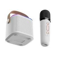 Altavoz Portátil Inalámbrico Bluetooth Y1 de Alta Potencia para Karaoke, Resistente al Agua, con Sonido Envolvente Estéreo, Luces RGB y 2 Micrófonos