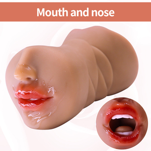 1.6lb Pengalaman Seks Nyata Stimulasi Deep Throat untuk Pria dengan Anus Vagina Mulut 3 in 1 Pocket Pussy Sex Toys Juguetes Sexuales - Product Image 3
