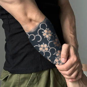 Tatuaje temporal, tatuaje semipermanente, resistente al agua, a prueba de sudor, dura 2 semanas, tatuaje antifricción a base de hierbas realista para el cuerpo del brazo - Product Image 4