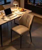Chaise de salle à manger moderne pour restaurant, mobilier de salle à manger, chaise de loisirs pour la maison et le restaurant, chaise de salle à manger plissée moderne