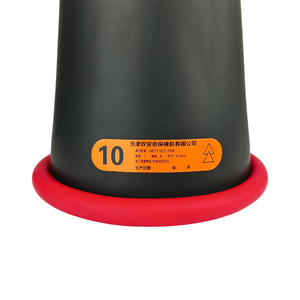 Gants de sécurité en latex de caoutchouc isolant noir/rouge haute tension 00/0/1/2/3/4 à usage général antistatique durable longueur 410mm - Product Image 4