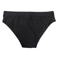 Slip de bain pour homme noir uni avec imprimé abstrait bleu intégral, 1 pièce, service OEM, imperméable, protection UV, pour loisirs et compétition