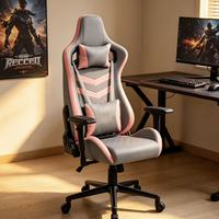 Chaises de bureau OEM avec repose-pieds et design rotatif, idéales pour le bureau à domicile et le gaming