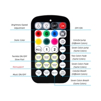 Kit de plafonnier LED à fibres optiques RGBW 20W à double port avec télécommande et contrôle par application IP68, CRI 80, léger et dimmable pour la maison