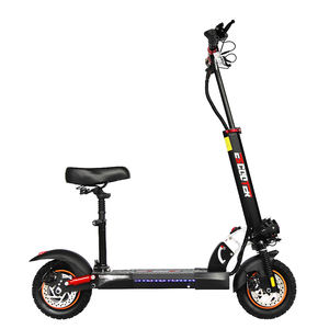 Scooters Eléctricos con Asiento para Adultos, Venta al por Mayor de Fábrica, 48v 13ah, Motor Trasero, Llantas Todoterreno de 10 Pulgadas con Cámaras - Product Image 3