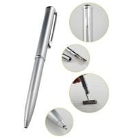 Stylo de sceau de nom personnalisé en métal stylo de sceau personnel auto-encreur personnalisé stylo de tampon en caoutchouc avec tampon pour signature