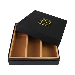 Vente en gros bon marché OEM personnalisé compétitif <span class=keywords><strong>prix</strong></span> de gros coffret cadeau glossi pour vin et boîte de rangement pour verre à vin avec séparateur - Product Image 1