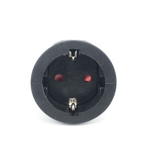 Đầu Nối Schuko Ổ Cắm 16A250V Ổ Cắm Châu Âu Loại E Nữ Đức Bộ Chuyển Đổi Phích Cắm Điện Màu Đen - Product Image 3