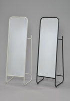 Miroir sur pied pleine longueur au design moderne TMG-I91, en verre trempé avec cadre en fer, pour la maison, le bureau, la chambre et le salon