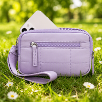 Produit Tendance : Pochette de Téléphone Matelassée Étanche pour Femme – Sac de Poignet Élégant et Portefeuille à Main Pratique pour Femmes