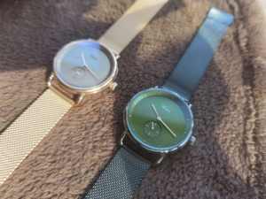 Vertie Couple – montre-bracelet Vintage en acier inoxydable pour femme, Simple, Logo personnalisé, montre <span class=keywords><strong>de</strong></span> luxe à Quartz - Product Image 5