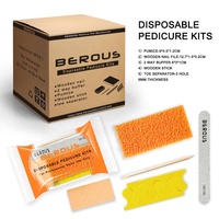 Kit de pédicure professionnel jetable 5-en-1 violet, le plus vendu de 2026