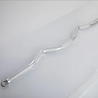 Accessoires de fitness pour la gym : Poignées de traction en alliage d'aluminium pour biceps et triceps (type Z Bar)