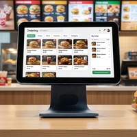 15.6 Inch Single Screen Capacitive Touch POS Terminal Aluminum Alloy Base Android & Windows For Retail Restaurant