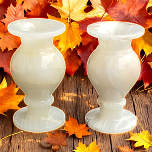 Onex 5 "แจกันดอกไม้หินขัดที่มีรูปแบบหรูหราผลิตภัณฑ์งานฝีมือหินที่สง่างาม - Product Image 4