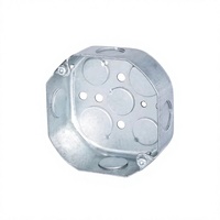 Boîtier d'extérieur octogonal métallique de 4 pouces conforme aux normes américaines, pour interrupteurs, indice de protection IP54, pour instruments électroniques
