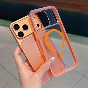 Luxury Transparent <b>Pc</b> and Colorful Tpu Phone case for iphone 17 Pro Max Magnetic <b>Wireless</b> - Product Image 2