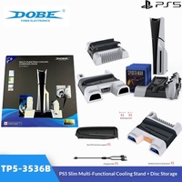 Support de charge multifonctionnel en ABS avec refroidissement pour /Slim/Pro, station de charge avec rangement pour disques de jeu et ventilateur, accessoire de jeu