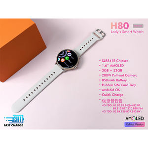 Reloj Inteligente EDS H80 con Bisel Completamente Adornado con Diamantes, Tarjeta SIM, Pantalla AMOLED de 1.6 Pulgadas, Memoria de 3GB+32GB, Cámara, Batería de 850mAh, Sistema Operativo Android - Product Image 5