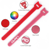Attaches de câble en nylon de type T auto-adhésives écologiques Organisateur polyvalent pour câbles de données et écouteurs Technologie crochet et boucle