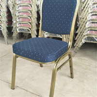 Chaise de conférence rembourrée en tissu, échantillon gratuit d'usine, mobilier d'hôtel, chaise de salle à manger empilable pour événements