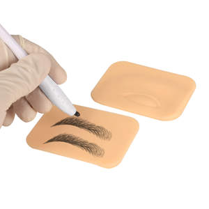 Tatuaje de silicona 100% para práctica de tatuaje, piel de cuero para maquillaje permanente, tatuaje de labios y cejas, fácil de colorear - Product Image 1