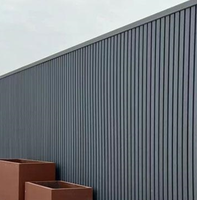 Paneles de Pared WPC Modernos, Impermeables y Resistentes al Fuego, Ideales para Decoración de Cercas de Jardines y Villas al Aire Libre