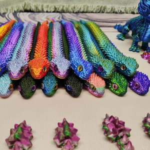 Dragón Serpiente Impreso en <span class=keywords><strong>3D</strong></span> de 30 cm Personalizable con Huevo, Modelo de Juguete Infantil, Dragón Impreso en <span class=keywords><strong>3D</strong></span> de 15/18/25 cm, Tiranosaurio Rex - Product Image 2