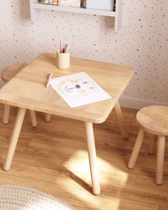 DISHI Nouveauté Table et chaises en bois licorne pour enfants École Maison Jardin d'enfants Meubles pour enfants - Product Image 6