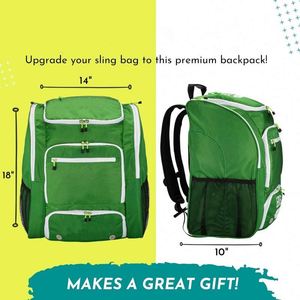 Muestra Gratis, Nuevo Diseño, Bolsa de Pickleball Impermeable Grande con Compartimento para Zapatos y Bolsillo Aislado para Mochila de Pickleball - Product Image 3