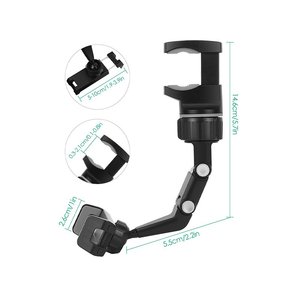 * Presa * specchietto retrovisore per auto supporto per telefono cellulare a gancio singolo attacco per Smartphone-elettronica/telefonia e cellulare - Product Image 3