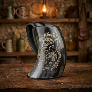 Jarra de cuerno vikingo para beber hecha a mano, vasos de cerveza decorativos de animales populares para uso doméstico por Humran Export - Product Image 4