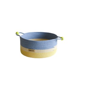 Panier de rangement en corde de coton Vuan Ben, rond, fait main, multifonctionnel, organisateur de bureau pour jouets, collations, articles divers, grande capacité - Product Image 4
