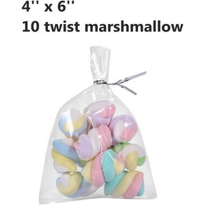 200 Bolsas para Golosinas de 4'' x 6'' (10.2 x 15.3cm) con Cierres de Alambre, 6 Colores Surtidos - Bolsas de Plástico OPP Extra Gruesas de 1.4 Mil para Galletas y Dulces - Product Image 5