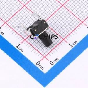 TS-1093A-A12B3-D2 Tactile Switch Through hole,6x6mm Switch Single Pole Single Throw Round Button Right Angle Insert 6mm - Product Image 2