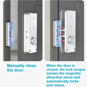 Tuya APP IC Card Lock sblocco serrature elettroniche senza supporto di perforazione Gateway per la serratura intelligente - Product Image 4