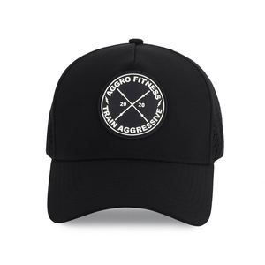 Wholesale Custom Unstructured 5 Panel <b>Frame</b> Baseball Cap Laser Cut Hole Rubber PVC Logo Common Adjustable Professional OEM - Product Image 2