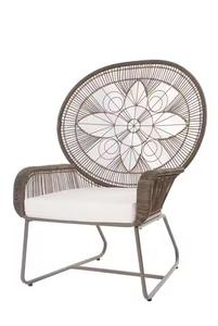 Ensemble de mobilier d'extérieur Chaises simples colorées Design moderne Balcon à utiliser Confortable de haute qualité avec 1 table et 2 chaises - Product Image 4