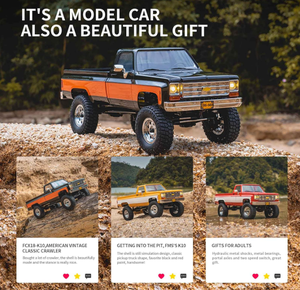 Coche de Control Remoto RC 1:18 FCX18 K10, Modelo Clásico Retro de Cuatro Ruedas, Simulación de Escalada, Listo para Usar, 300m - Product Image 6